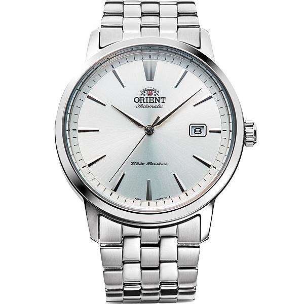 

ORIENT Men s TRN-AC0F02S (Men s Metal Band Contemporary) Round Watch Silver Analog