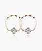 Helene Jewelry 14K Cotton Flower Cubic Clover Chain Gold Ring (Type A)