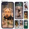 Krajews Airedale Terrier Dog For iPhone 17 Air 16 Phone Case Cover 15 14 Plus 12 13 Pro Max Coque
