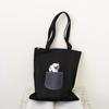 Cat, Kitten & Puppy Summer Canvas Tote - Fresh Literary Style Shoulder Bag for Students
