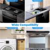 2 Pairs Stainless Steel Kitchen Stove Gaps Filler Adjustable 13.8" to 27.5" Heat Resistant Counter Gaps Protector for Oven