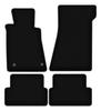 BASIC Black Velour Floor Mats For: Mercedes SL R107 with Catalytic Converter Coupe, Cabrio (1985-1989)