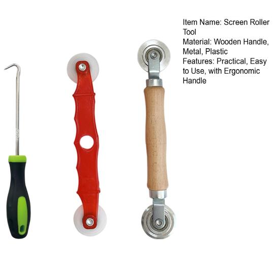 Screen Roller Tool Multifunctional Tool with Ergonomic Handle Compact Size Portable Easy to Use Spline Roller Screen Repair Tool