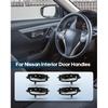 ECCPP Interior Door Handles 2013-2017 for Nissan for Altima Outer Replacement Driver Passenger Door Handles 4pcs Black 806713TA0D, 806403NA0A