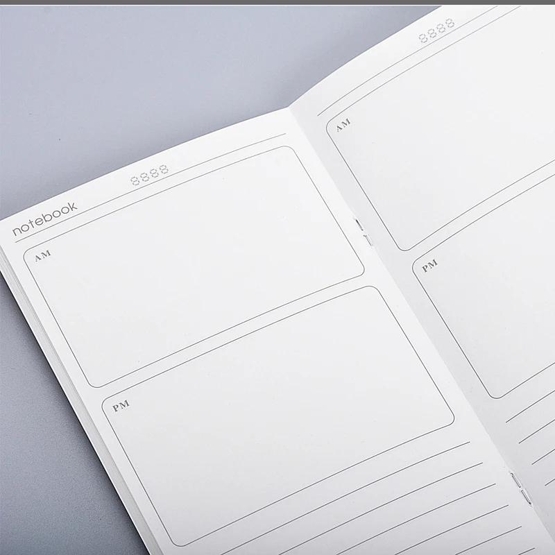 Fromthenon Füllpapiere Für Midori Traveler's Notebook Blank Gitter Monat Woche Plan Retro Notizbuch Nachfüllkern Vintage Schreibwaren
