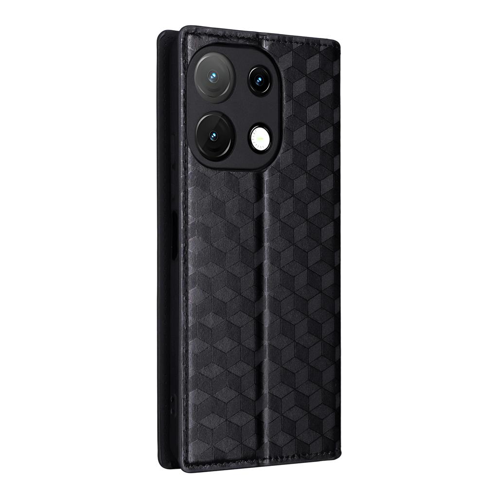 Skórzane etui na Umidigi Note 100A/Note 100 5G/Note 100 Portfel Wytłaczane romby Pokrowiec na telefon