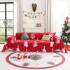 Christmas Tree Jacquard Chenille Sofa Towel with Tassels Holiday Decor for Living Room Couch Cover
