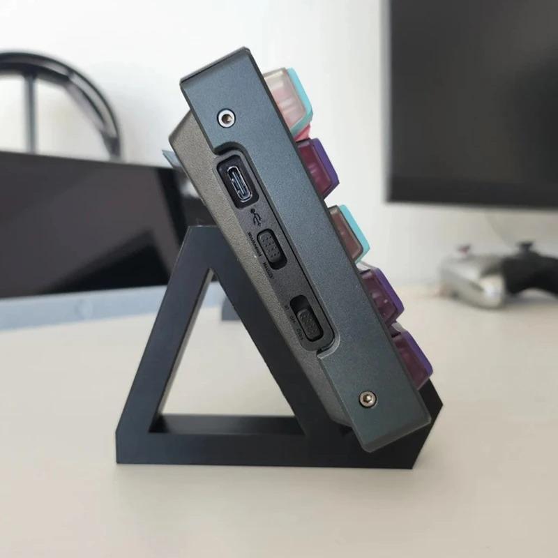 Double Layer Mechanical Keyboard Rack Acrylic Display Stand Holder for Desktop Organization Office Gaming Use