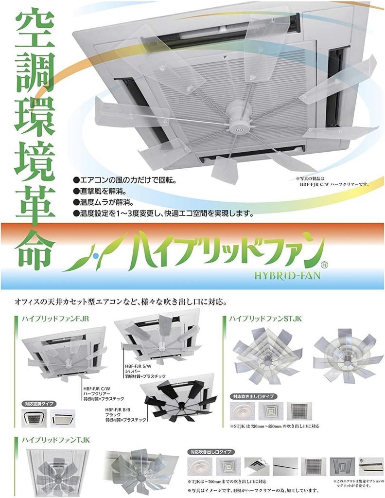 Hybrid Fan HBF-FA1 CW, Made in Japan, for Commercial Air Conditioners, Wind Protection, Reduces Direct Wind Impact