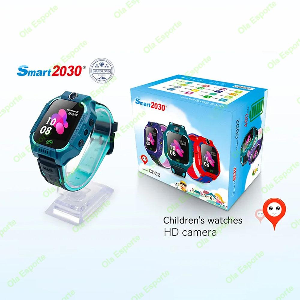 Kids Smart Watch 2G SOS GPS Location Sim Card Call Smartwatch HD Camera Waterproof Watch Gift For Ios Android Children Gifts New