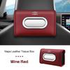 Leather Car Tissue Box Seat Hanging Tissue Case for Chery Tiggo 7 Pro 4 3 T11 5 8 Pro Gx Fulwin 2 QQ 3X IQ A3Armrest Kleenex Bag Z1