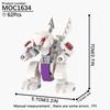 MOOXI MOC Ash Monster Cute Anime Games Compatible Figures Building Blocks Adults Toys For Children Friends Gift Bricks Cheap DIY