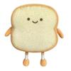 Soft Toast Bread for Doll Baby Gifts Infant Bed Nap Soothing Decoration for Doll Toy with Cute Design Vintage Type Food  Roasted Golden