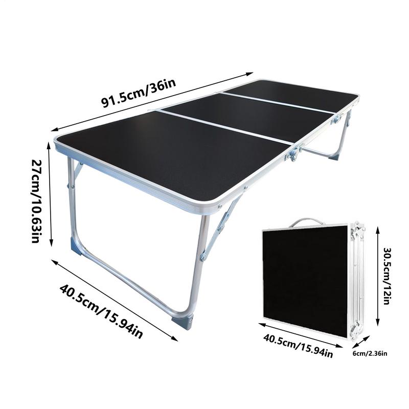 Camping Folding Table Aluminum Alloy Folding Picnic Table Camping Accessory With Handles Outdoor Desk For Lawn Park Patio