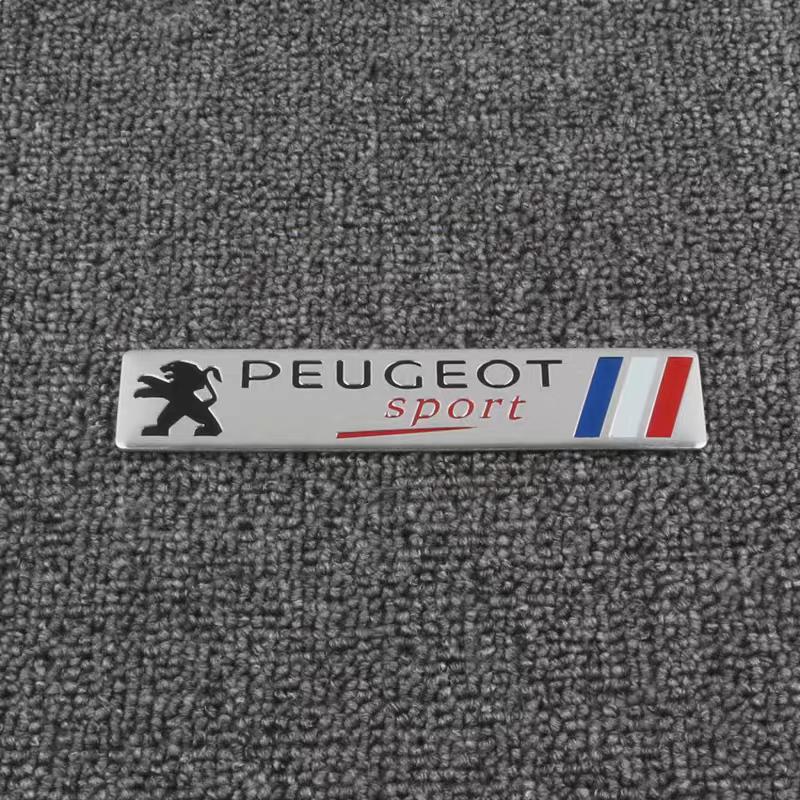 Samolepky na auto 3D hliníkové loga pro auto Peugeot 206 3008 208 308 307 2008 207 107 5008 4008 Dekorace karoserie auta Paster