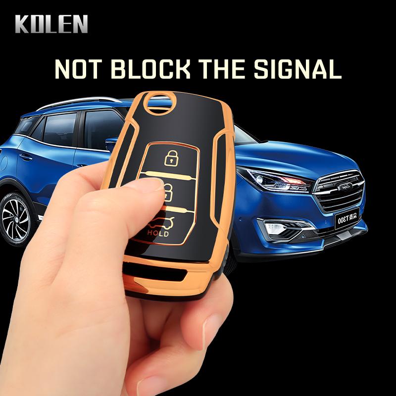 Tpu Car Flip Key Cover Case Shell Fob For Ssangyong Kyron 2 Sanka Actyon Korando Tivoli Rexton Keyless Protector Holder Keychain
