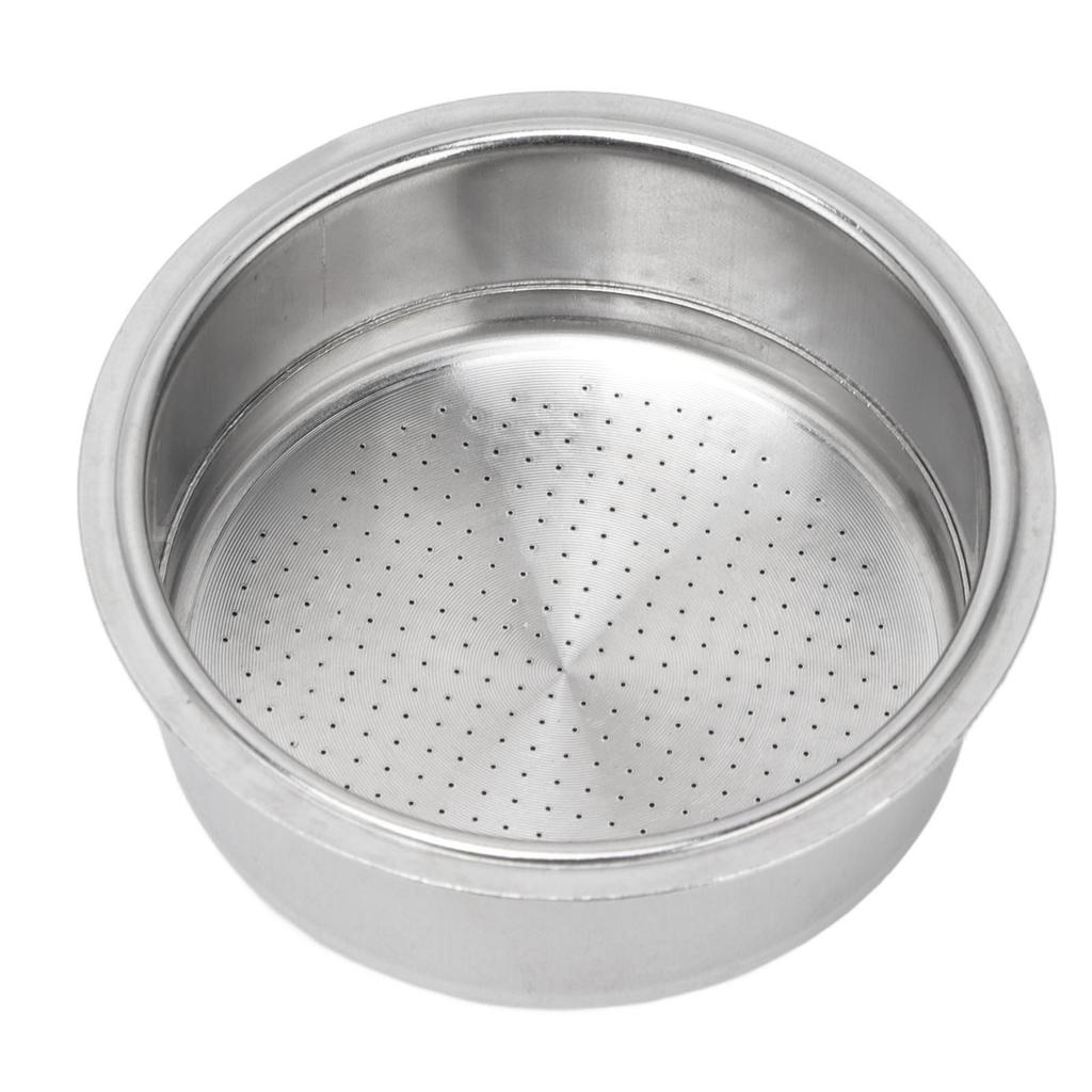 Coffee filter basket strainer made of stainless steel for 2 cups, small and practical, service life, good filter effect with reusable environment