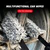 SEAMETAL Car Wheel Wash Towel Brush Car Double-sided Cleaning Towel Microfiber Coral Plush Wheel Pull Belt Hub Detail Tyre Towel