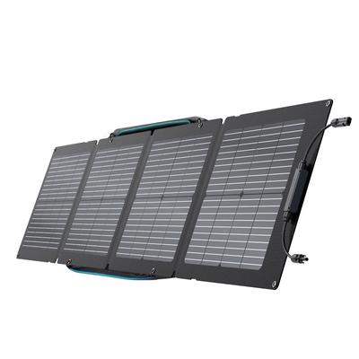 EF 110W Portable Solar Panel for Power Station, Foldable Solar Charger Chainable with Adjustable Kickstand, Waterproof IP68