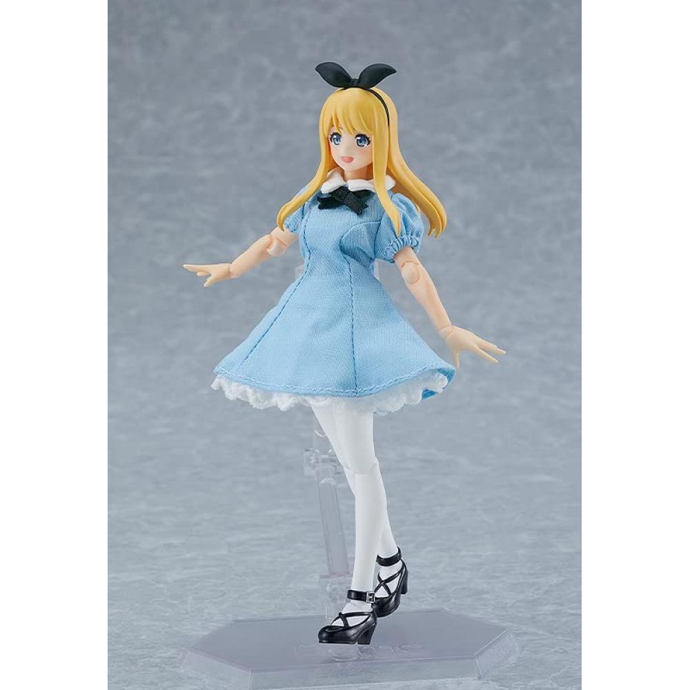 Figma Styles Weiblicher Körper [Alice] mit One Piece + Schürze Koordination Nicht maßstabsgetreue, bemalte, bewegliche Figur aus Kunststoff