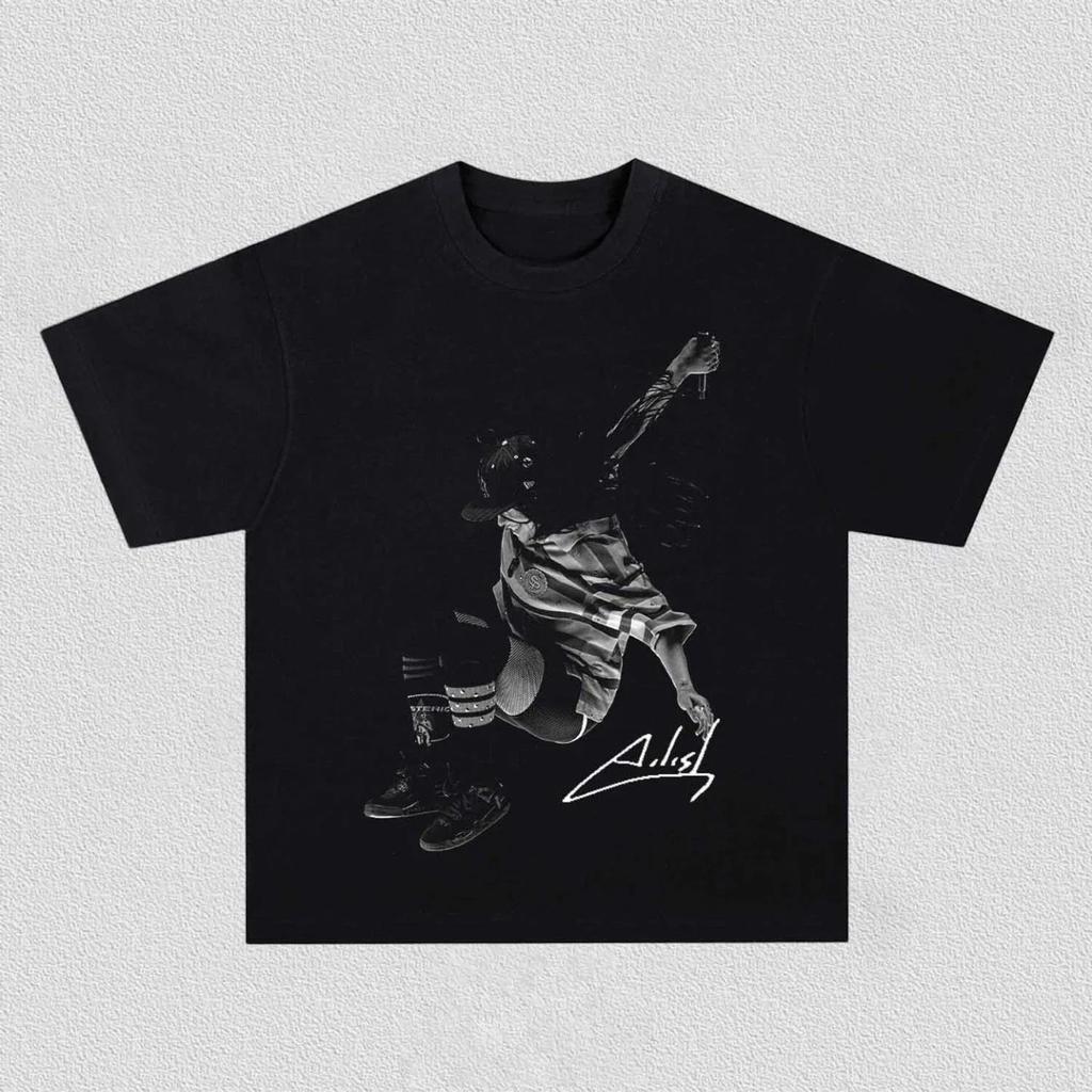 Billie Eilish Poster Graphic Print Tshirt Unisex Wounisex Cotton Streetwear Hip Hop Y2k Oneck Fashion Oversized Tops Summer New Tees