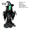 Creative Halloween Craft Gifts Faceless Witch Statue, Glow-in-The-Dark Ornament, Luminous Resin Waterproof Garden Decor Figurine for Table Centerpiece