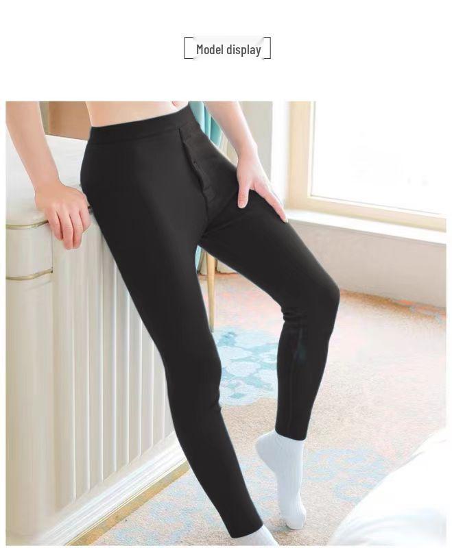 Herren-Motorradhose mit Fleecefutter, wintertauglich, dick und warm, kälteabweisende Baumwollleggings