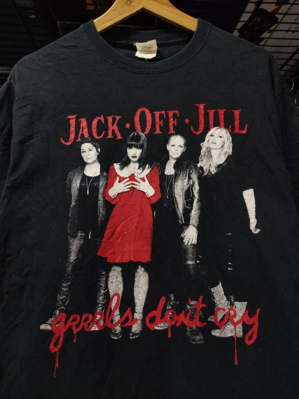 Jack Off Jill Grrrls Don t Cry Promo T-Shirt short sleeve tee basic XXXXL