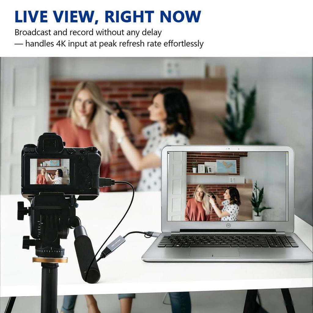 Scheda di acquisizione USB 3.0 Y&H: Supporta Pass-through 4K e Registrazione 1080p 60fps, Acquisizione Video per Registrazione Giochi HD Ideale per Streaming di Giochi e Live