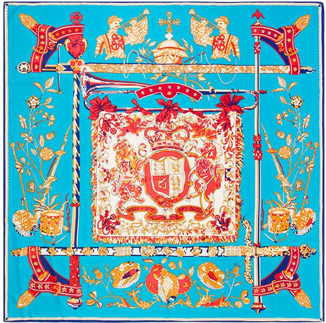 130cm*130cm Royal Chant Silk Totem Square Scarf Women's Scarves Bandana Echarpe Hiver Femme Ponchos And Capes Foulard