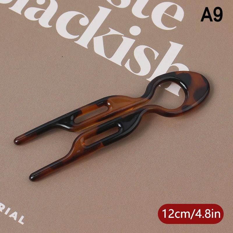 U-Shaped Hair Bun Hair Accessories  Design Resin Hairpin Hair Sticks For Woman Girl