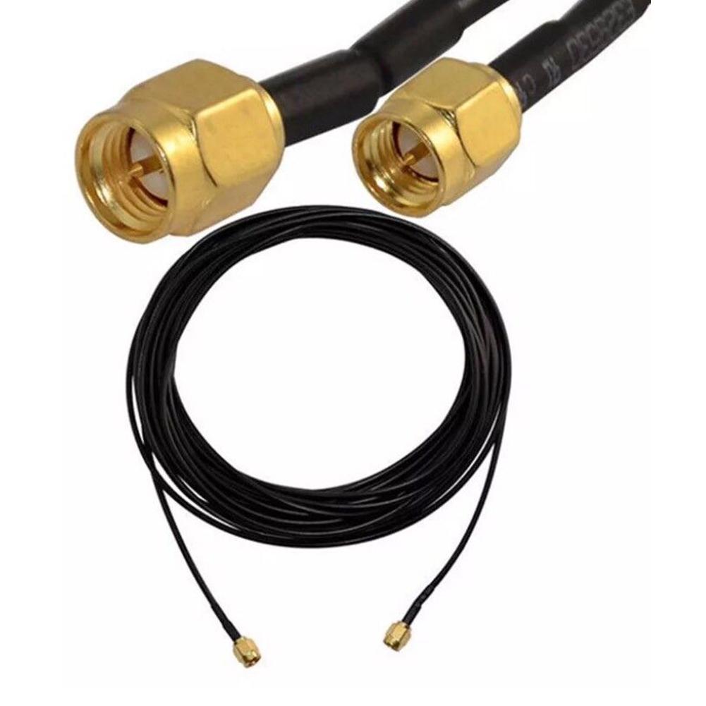 Reliable 10m RG174 Coaxial Pigtail Antenna Extension Cable with Efficient For SMA Male Connectors for Best Results