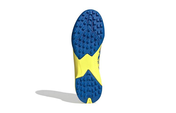 Adidas X GHOSTED Abrasion Resistant Low top Kids' Soccer Shoes Blue Yellow Red Kids' GZ8705