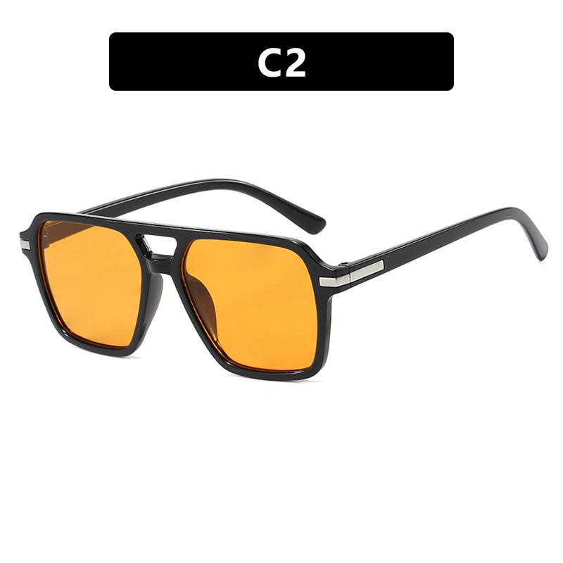 Men's Sunglasses, Rice Nail Square Retro Women's Sunglasses.