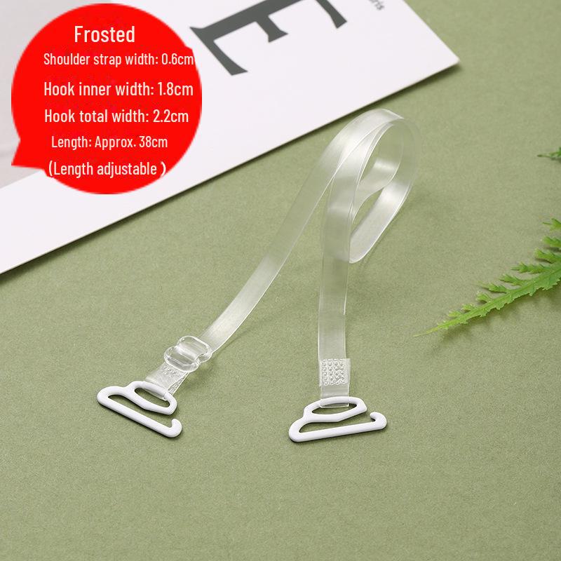 Plus Size Bra with Large Hooks, Frosted Wide Straps, Invisible Straps, and Transparent Strapped Underwear