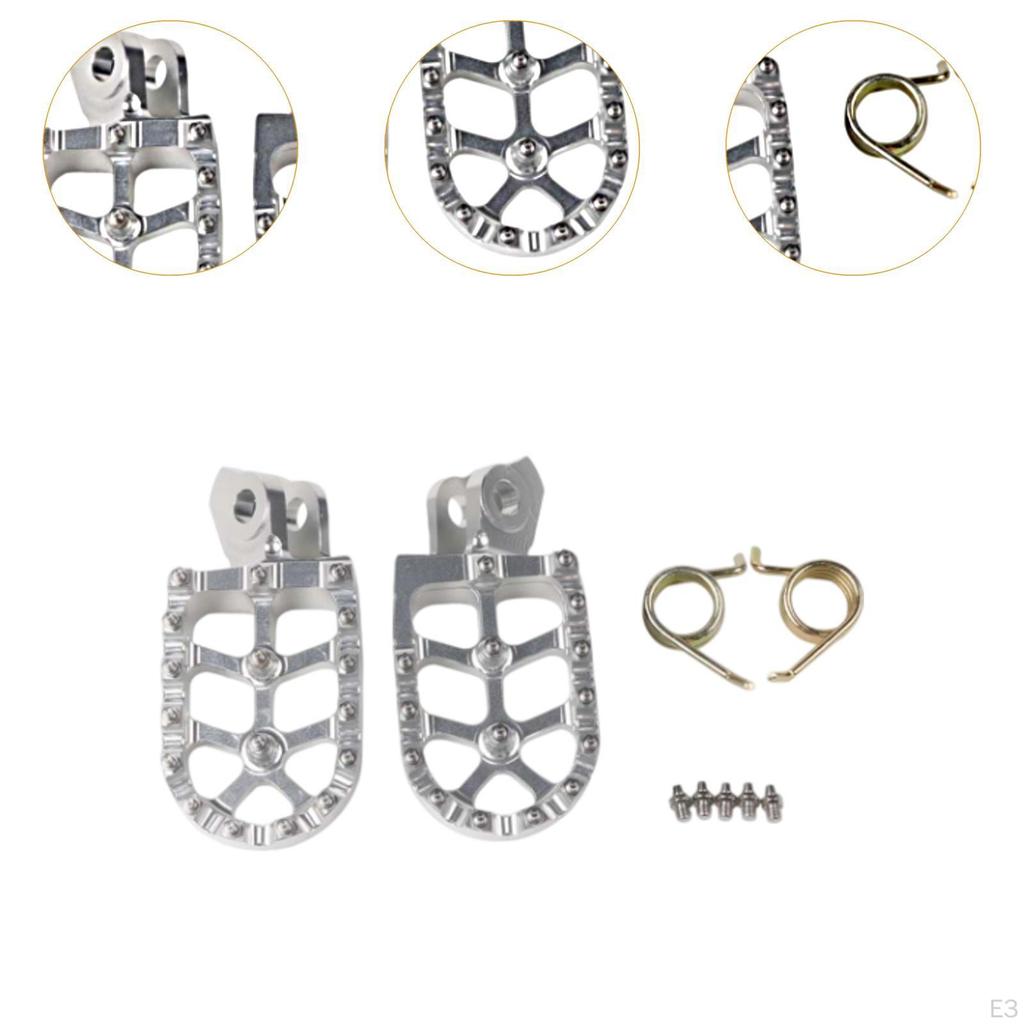 Motorrad-Fußrasten-Set für RM125 2004 Kompatibel mit Ersatz für Pedalauflage