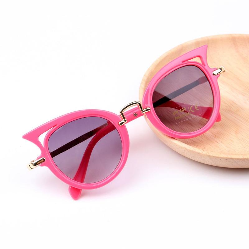 KINDER Round Designer Sonnenbrille Cat Eye Schwarz Rosa MÄDCHEN Retro UV400 KINDER Round Designer Sonnenbrille Cat Eye Schwarz Rosa MÄDCHEN Retro UV400