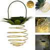 Spiral Lantern Light Solar Powered Pineapple Lamp Spiral LED Lanterns Outdoor Decorative String Wire Lights For Garden Patio