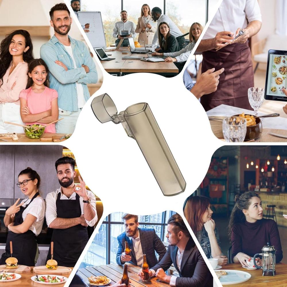 Portable Mini Plastic Toothpick Box, Cotton Pick Dispenser, Travel Toothpick Container, Easy To Put In Pocket, Outdoor Travel, C