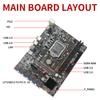 B250C Mining Motherboard with 12 PCIE Slots, Converted To USB 3.0 for GPU, LGA1151 GEN6 / 7, for Ddr4