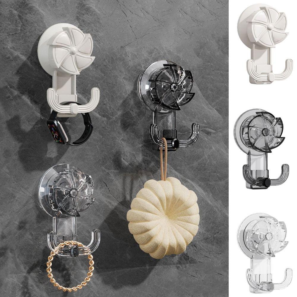 Plastic Suction Cup Hooks Punch Free Key Holder Light Luxury Wall Hanger  for Bathroom