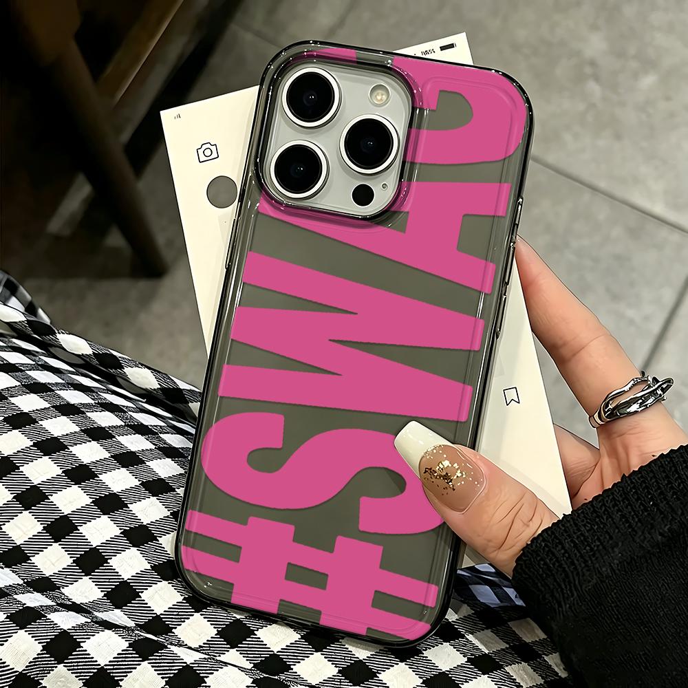 Rose Swag Letters Phone Case For Iphone 17 Air 16 15 14 Pro 13 12 11 Pro Max 16 Plus Shockproof Silicone Cover