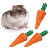 3x Carrot Hamster Chew Toy Rattan Cleaning Teeth Pet Cage Accessories for Hamster Chinchillas Rabbits Small Animal top sale