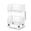 Cart Metal Wire Baskets with Wheels Iron Multipurpose Kitchen Fruit Basket Stand for Snacks Potatoes