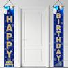Vuzvuv Colorful Happy Birthday Banner, Door Banner Porch Sign Hanging Party Decorations for 16th 18th 21st 30th 40th 50th 60th, Indoor Outdoor Wall