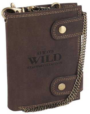 Portofel bărbătesc din piele cu lanț de la Always Wild