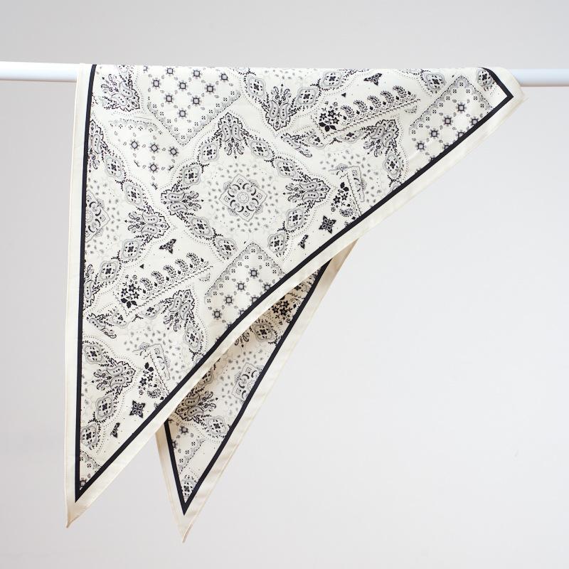 Premium Multifunctional Women Fashion Faux Silk Neck Scarf Vintage Style Head Wrap Waist Belt