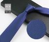 Men'S Tie Business Shirt, Striped Security Professional Dress Plus Logo8Cm Hand-Typed