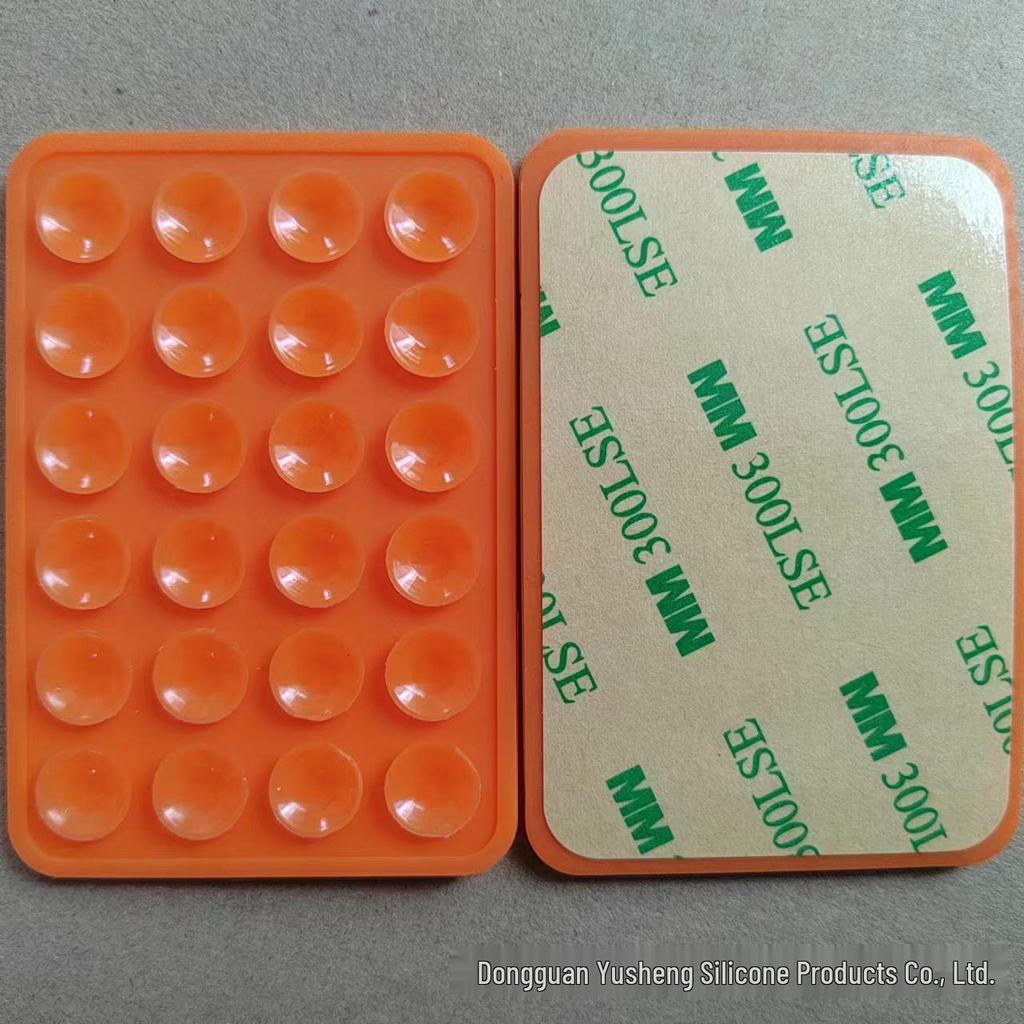 Square 24-Hole Thickened Silicone Phone Holder Suction Cup Sticker