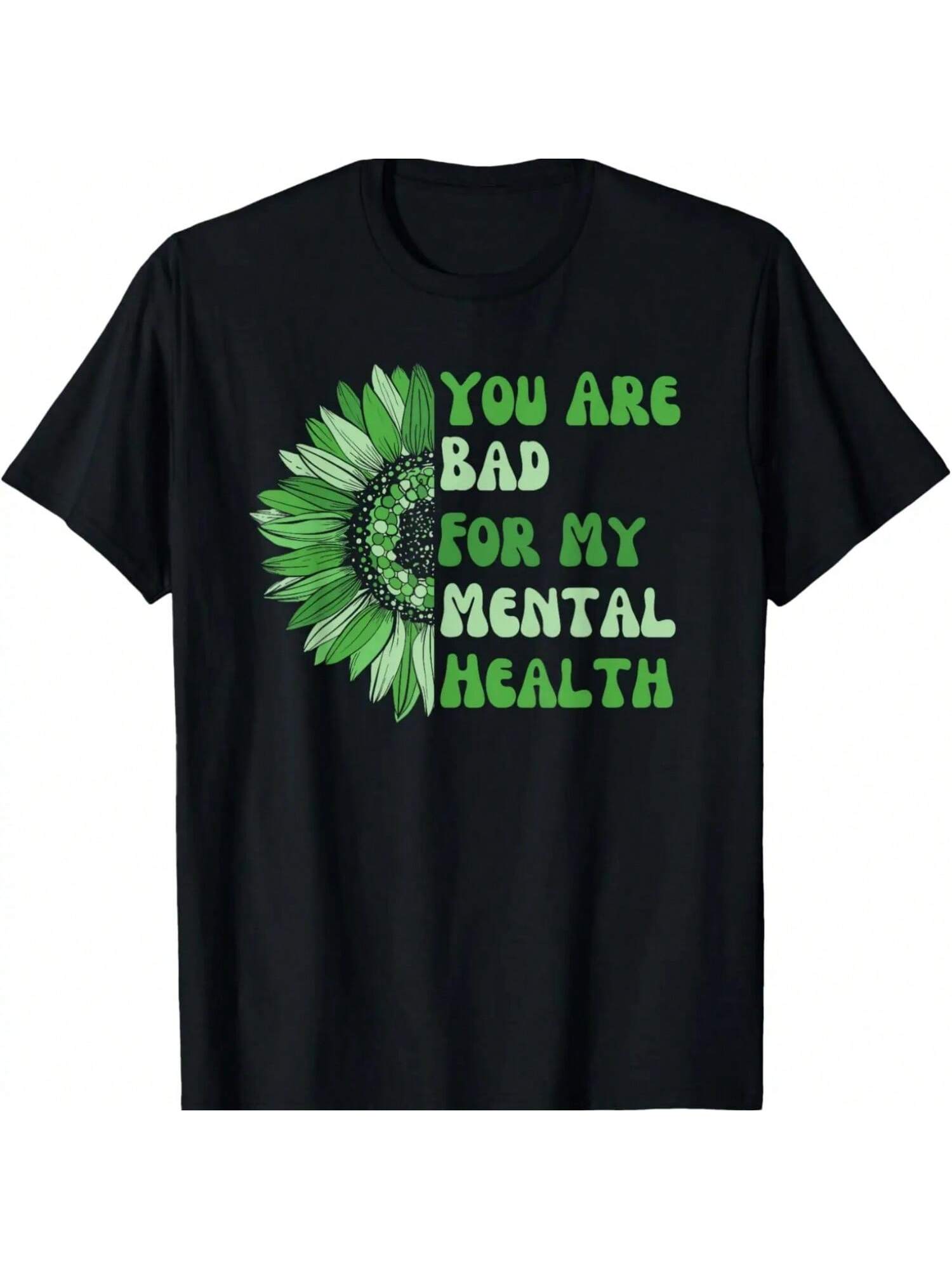 You Are Bad For My tal Health Sunflower Psychological T-Shirt S разноцветный
